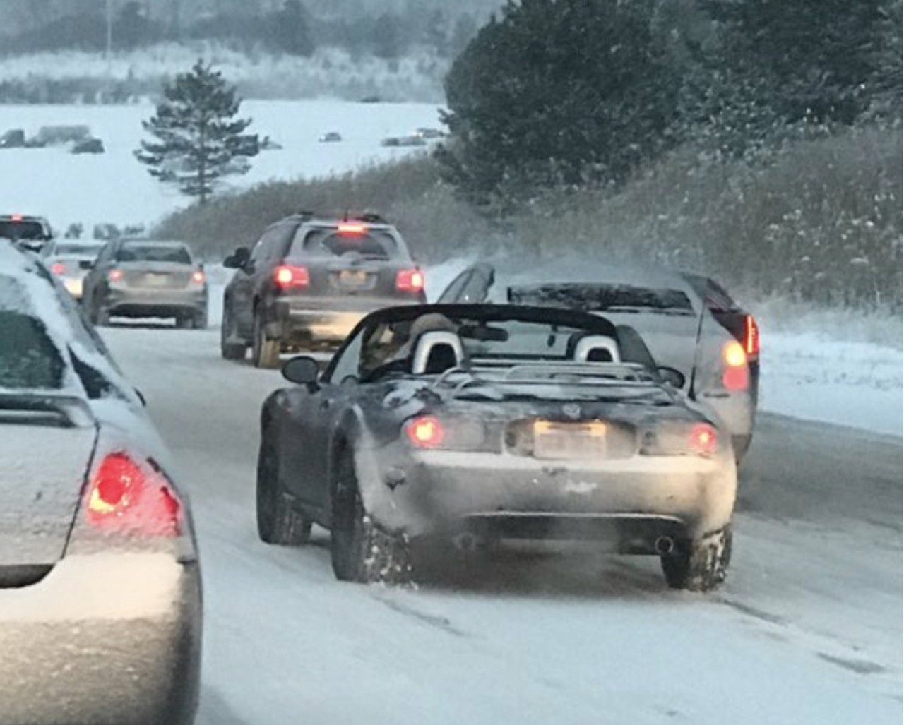 The All-Weather Driver
Cleveland is blessed with many things, year-round sunshine and good weather aren't two of them. So what do you do when you've got a convertible in Northeast Ohio? You drop that top even in meteorological conditions that necessitate road salt and ice scrapers.