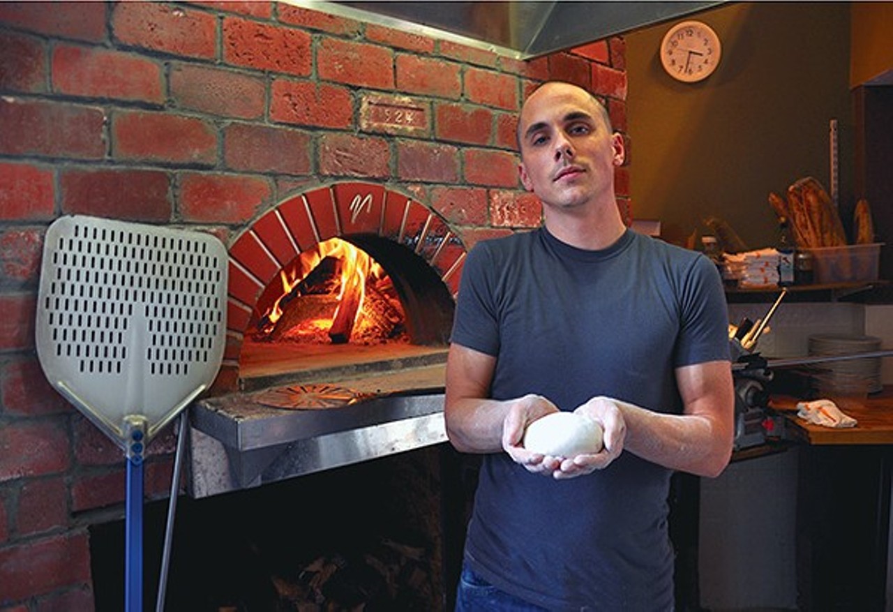  Vero Pizza
12421 Cedar Rd., Cleveland Heights
Marc-Aurele Buholzer has been baking pizzas in the same oven for nearly a dozen years, nine as the owner of Vero Pizza and two and half as the chef of its predecessor La Gelateria. Soon, he will be receiving and installing his &#147;dream oven,&#148; an Acunto from Naples. He says that his current wood-burning oven, while clearly more than serviceable, was not created as a true pizza oven. It was only through very intense wood management systems that he was able to get such consistent results from it. The timeline is expected to take four to five weeks and require a two- or three-week closure of the restaurant. Until the closure, Vero will be a weekend-only take-out operation. When the dust settles, Vero will open for dine-in service for the first time in more than 15 months. In addition to a full-capacity dining room, there will be an expanded outdoor seating area out front. 
Photo via Scene Archives