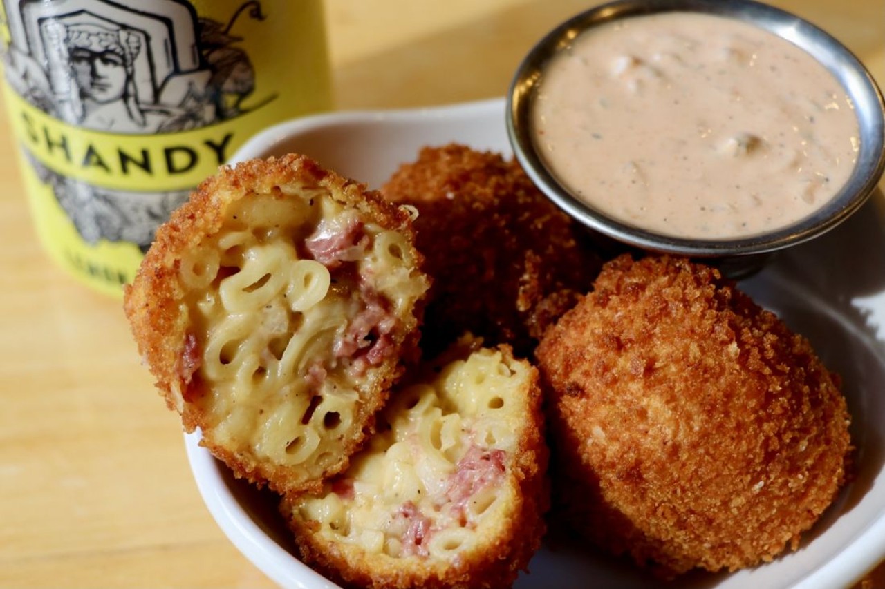  Nano Brew
1859 West 25th St., Cleveland 
In Ohio City, Nano Brew is offering reuben mac bites. They&#146;re filled with mac and cheese, corned beef, sauerkraut and Swiss cheese with thousand island dressing.
Photo Provided by Restaurant