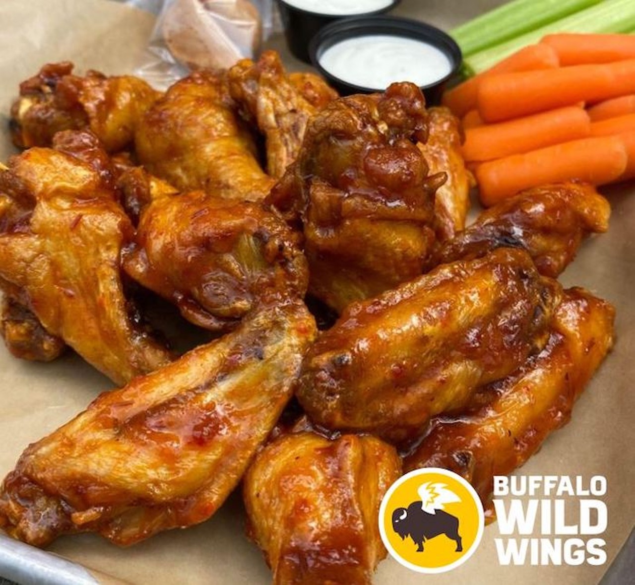  Buffalo Wild Wings
Strongsville, Ashland, Aurora, Avon Lake, Brooklyn, Canton, Cleveland (Downtown), Cleveland Heights, Elyria, Fairview Park, Kent, Lyndhurst, Massillon, Medina, Mentor, Ontario, Sandusky, Streesboro, Warrensville Heights,, Wooster and Willoughby Locations  
Buffalo Wild Wings is offering both their traditional and boneless wings in one of their 26 famous sauces or seasonings for Wing Week.
Photo Provided by Restaurant