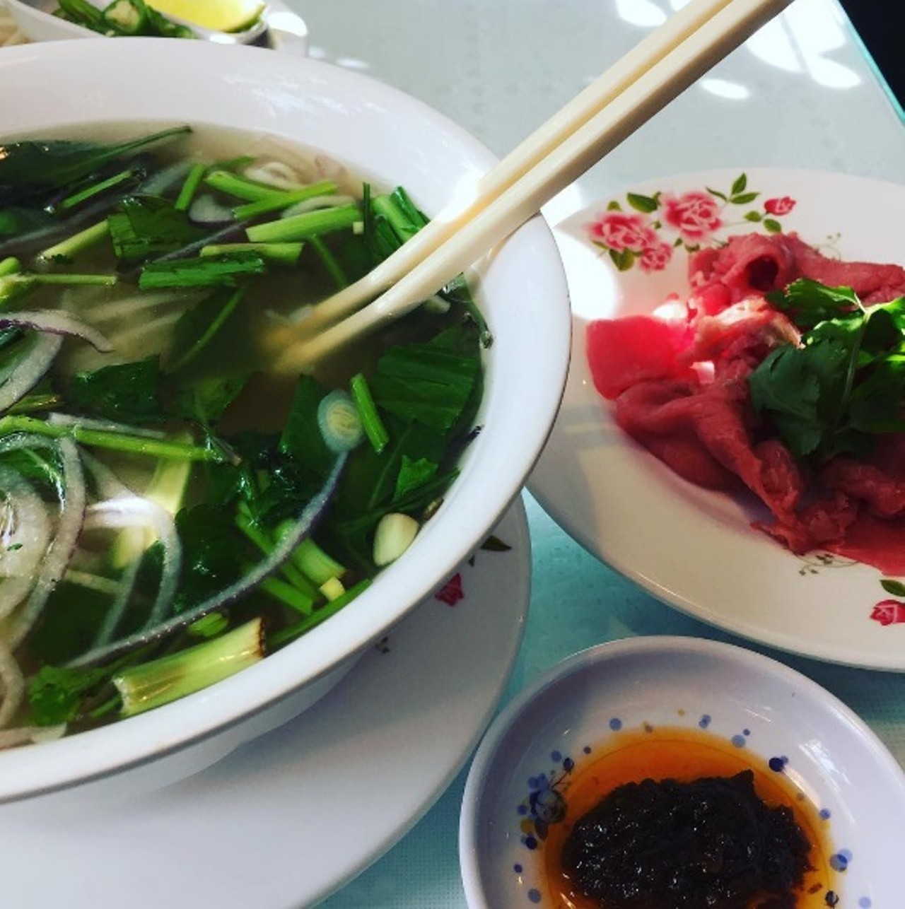  Minh Anh
5428 Detroit Ave., (216) 961-9671
Small, casual and friendly, this family-owned Vietnamese restaurant serves cinnamon-scented pho, colossal cr&ecirc;pes and an assortment of tasty noodle bowls, along with plenty of vegetarian options.
Photo via thedyingbirds/Instagram