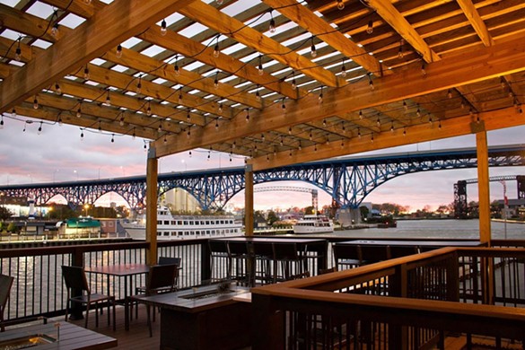  1330 On The River 
1330 Old River Rd., Cleveland 

This relative newcomer to the Flats has reworked the former East End property into a stylish waterfront bistro a few steps off the beaten path. Head to the rear of the restaurant, where a small, tasteful patio offers views of the river and enjoy dishes like bacon-wrapped figs, pesto chicken sandwiches and grilled lamb chops with Brussels.