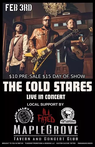 Image: The Cold Stares w/ John Dante and the Inferno / Ill Fated / Stella Erratica / Back Alley Relics