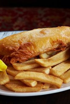 The new eastside hot spot is doing this British comfort food right. A giant piece of haddock is beer battered, fried golden brown, and served with a killer house made tartar and steak fries.