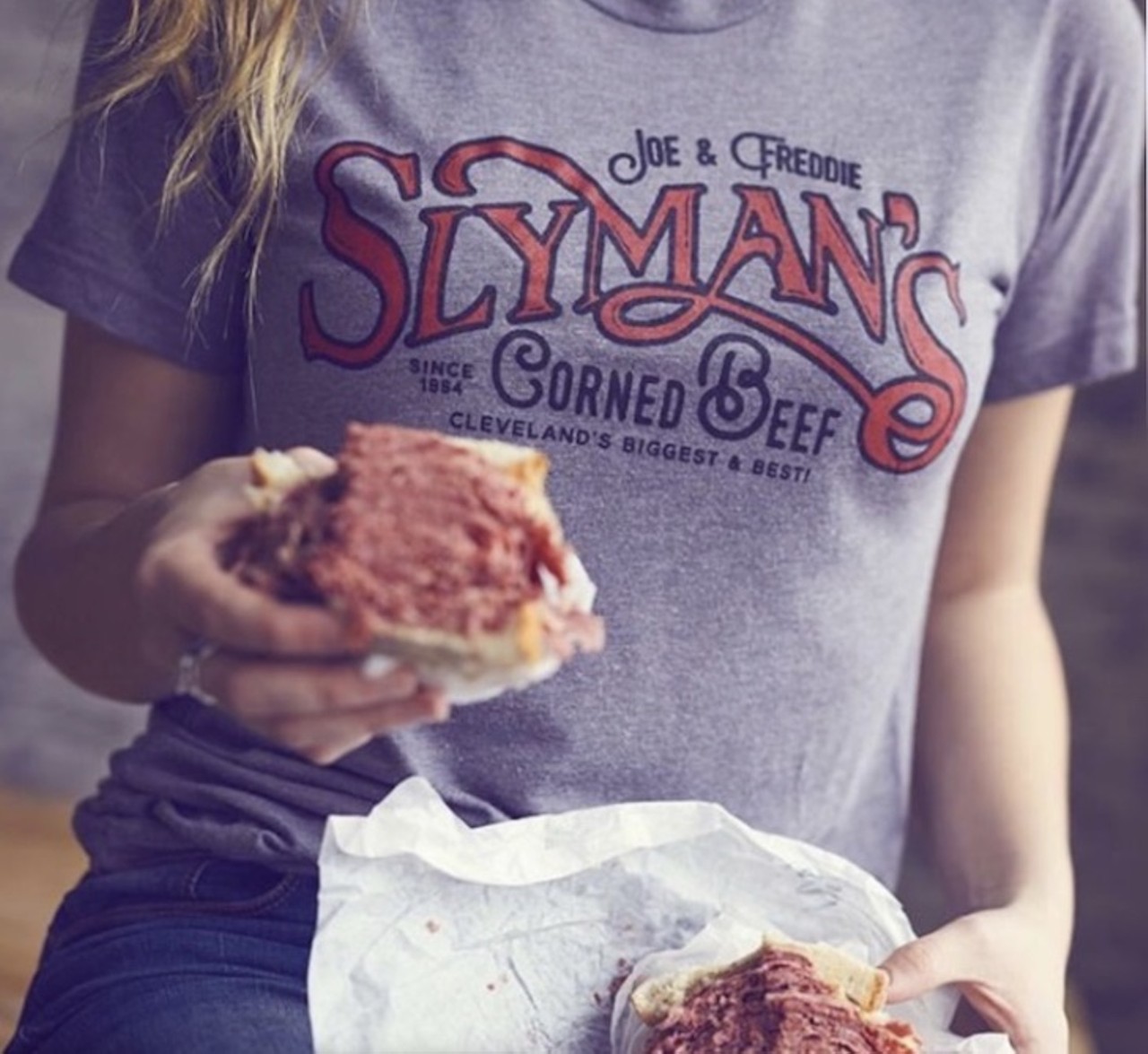 Slyman&#146;s Restaurant
3106 Saint Clair Ave. NE,  216-621-3760
Choice quote: &#147;WOAH . I'm so mad that I haven't been here before!! I work right down the street!
My coworker suggested we get some sandwiches from here and IM SHOOK!
It's a smaller building so when you're driving make sure you don't miss it! You can park on the street!&#148;-Ashley R.
Photo via cleclothingco/Instagram