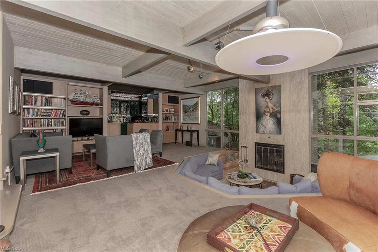 This Newly Listed $1.1 Million Chagrin Falls Home Has A Conversation Pit