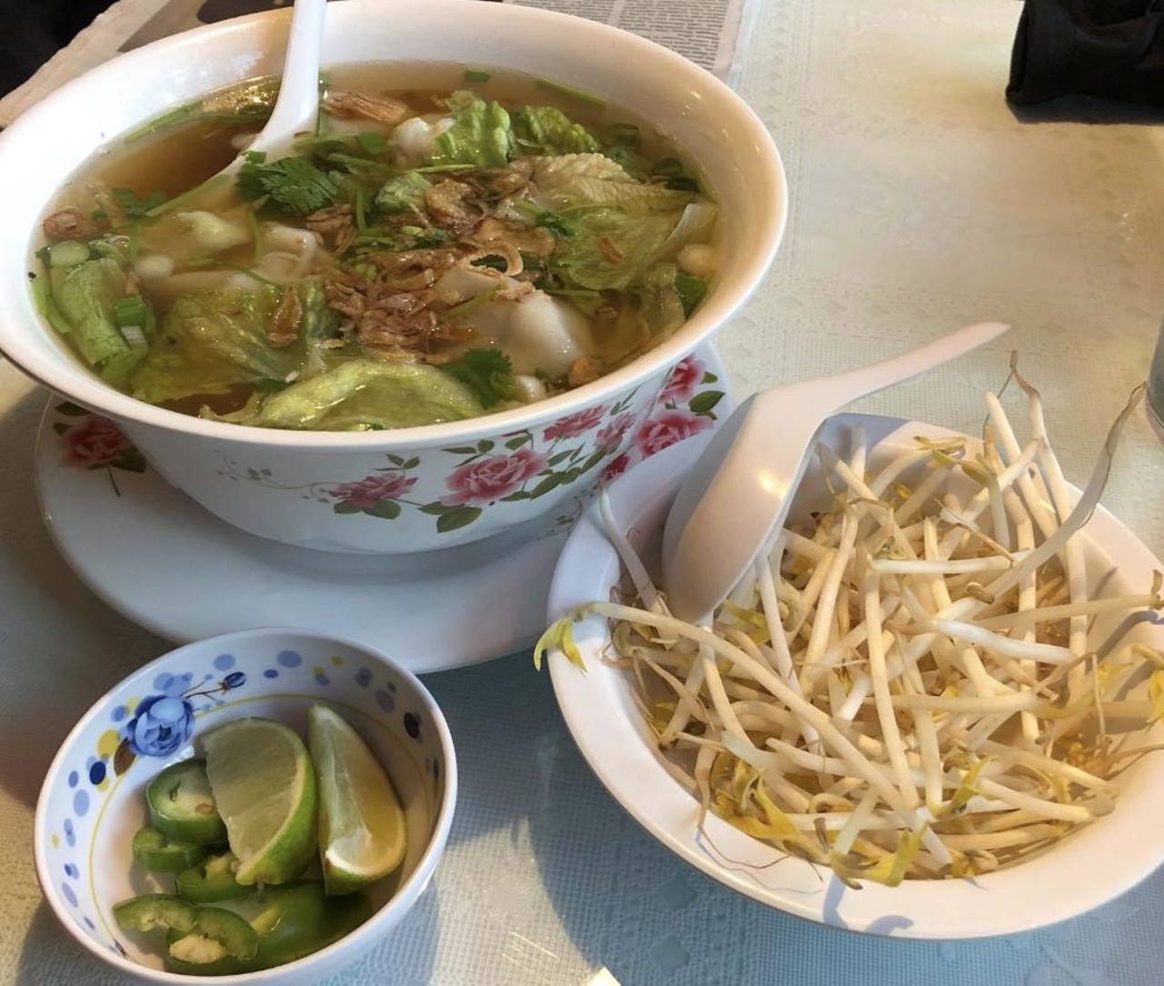 Minh Anh
5482 Detroit Rd., Cleveland
Small, casual and friendly, this family-owned Vietnamese restaurant serves cinnamon-scented pho, colossal cr&ecirc;pes and an assortment of tasty noodle bowls, along with plenty of vegetarian options. 
Photo via Minh Anh/Facebook