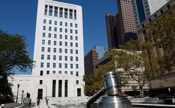 The Gavel outside the Supreme Court of the State of Ohio, September 20, 2023, at 65 S. Front Street, Columbus, Ohio.