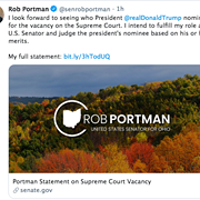 In a Real Shocker, Rob Portman Totally Cool Being a Hypocrite and Liar About Filling Supreme Court Seat