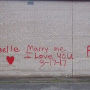 This Ohio Love Bird Didn't Quite Think Through His Spray-Painted Marriage Proposal