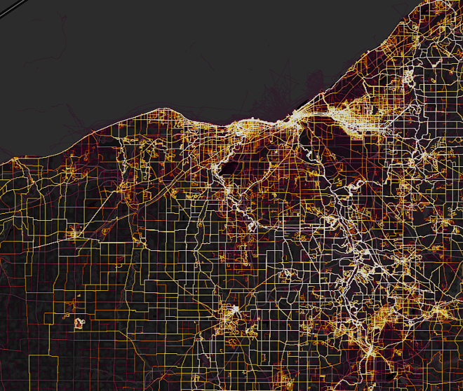 Exercise/Activity Heatmap Shows Just How Much Cleveland Uses the Metroparks (2)