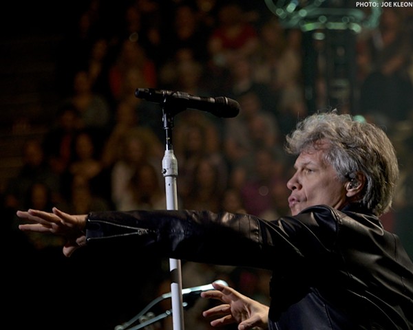 Bon Jovi performing at the Q. - Joe Kleon