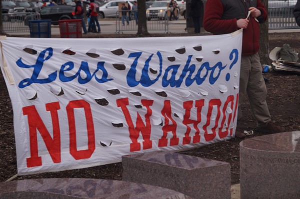 The Pro-Chief Wahoo Rally Was a Couple of Dudes Standing Around for a Minute (5)