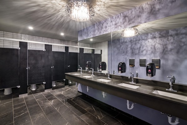 The first floor bathrooms after renovations - Courtesy of AEG Presents