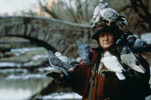 The 'Pigeon Lady' from HOME ALONE 2 (Not the actual woman housing these 600 birds) - Courtesy of Twentieth Century Fox Home Entertainment