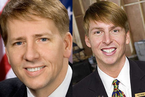 Richard Cordray and Jack McBrayer (Kenneth Parcell on '30 Rock') - Official Headshot | Wikimedia Commons