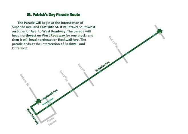 Here's the Route for the 2019 Cleveland St. Patrick's Day Parade (2)