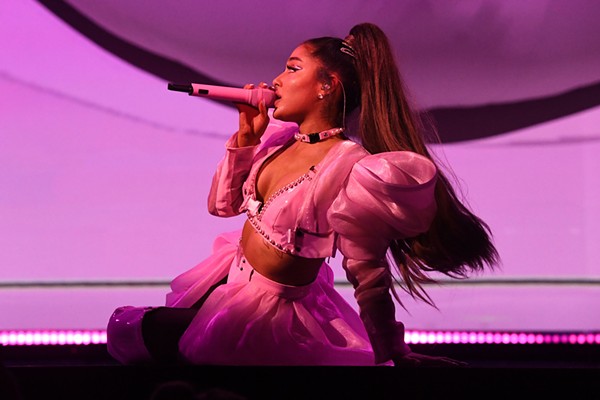 Because Ariana Grande wouldn't allow us to shoot last night's concert at the Q, we have this photo from the tour's opening night. - GETTY/KEVIN MAZUR