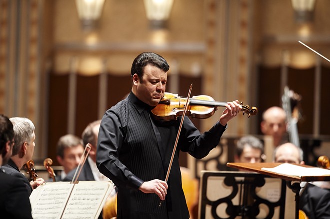 Violinist Vadim Gluzman playing with the Cleveland Orchestra at a previous performance. - ROGER MASTROIANNI, COURTESY OF THE CLEVELAND ORCHESTRA