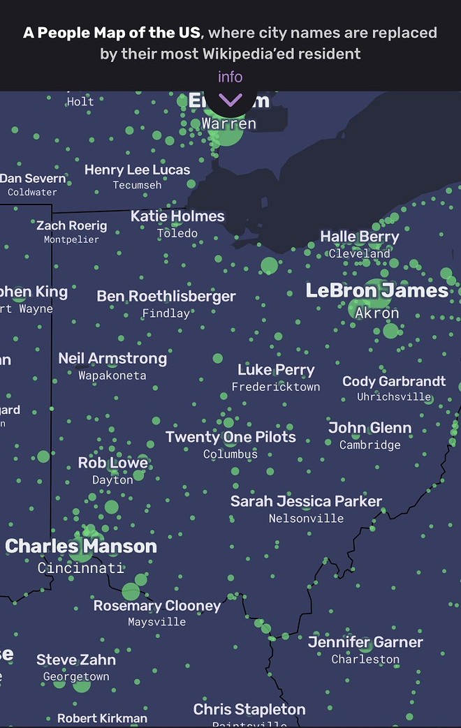 Halle Berry is the Most Popular Person From Cleveland, New Interactive Map Shows