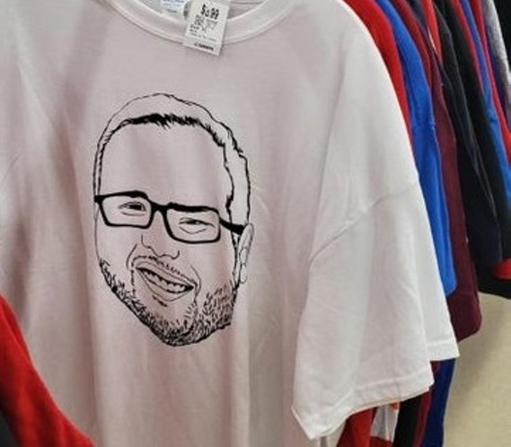 Cleveland Man Donates T-Shirts With Friend's Face to Area Thrift Stores in Hilarious Birthday Prank