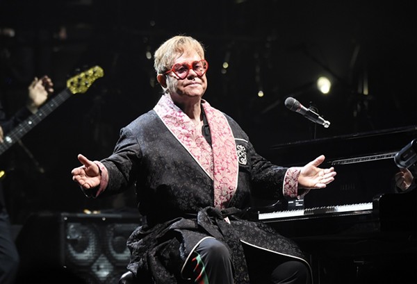 Elton John's PR team didn't permit us to photograph last night's show but provided photos of John performing at PPL Center in Allentown last year. - PHOTO BY KEVIN MAZUR/GETTY IMAGES FOR ROCKET ENTERTAINMENT