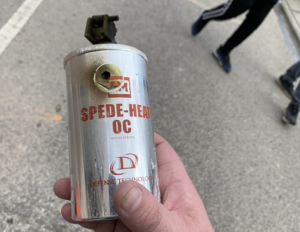 Cleveland Police Used These Launchable Chemical Grenades at Saturday Protest