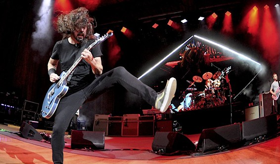 Foo Fighters performing at Blossom in 2018. - Joe Kleon