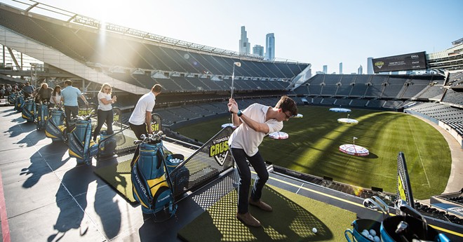 Want to hit balls inside Progressive Field? Of course you do - Courtesy Topgolf