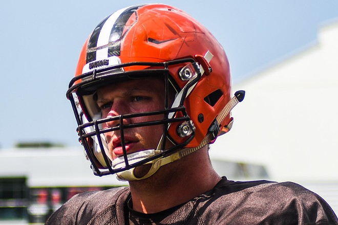 Carl Nassib during his time with the Browns - Erik Drost/FlickrCC