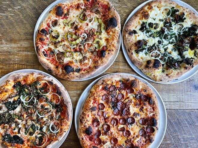 Boom's Pizza currently is available on Fridays from Keep the Change Kitchen Collective. - Courtesy of Spice Hospitality Group