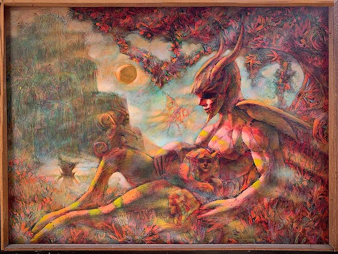 Burt Shonberg's "Magic Landscape" (Lucifer In The Garden). - Courtesy of the Buckland Museum of Witchcraft and Magic