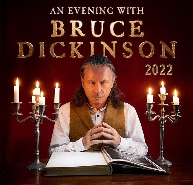 Poster for Bruce Dickinson's upcoming tour. - COURTESY OF FUNHOUSE ENTERTAINMENT