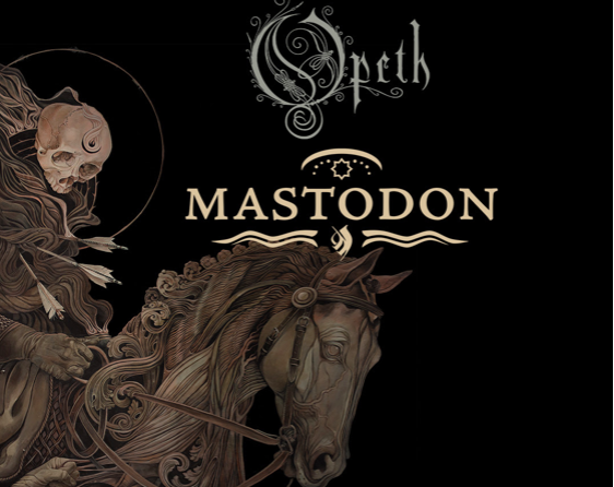 Artwork for the Opeth and Mastodon tour. - COURTESY OF EARSPLIT PR