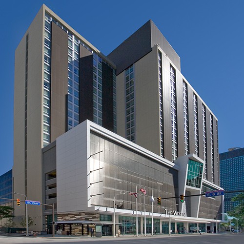 Architect's rendering of the Cleveland Westin