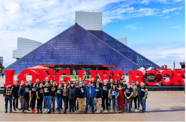NIVA advocacy team at Rock and Roll Hall of Fame and Museum prior to being honored at the 2021 Rock and Roll Hall of Fame Induction Ceremony. - Rustin McCann