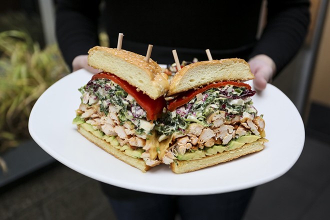 Rotisserie chicken and avocado sandwich - Courtesy Northstar Cafe