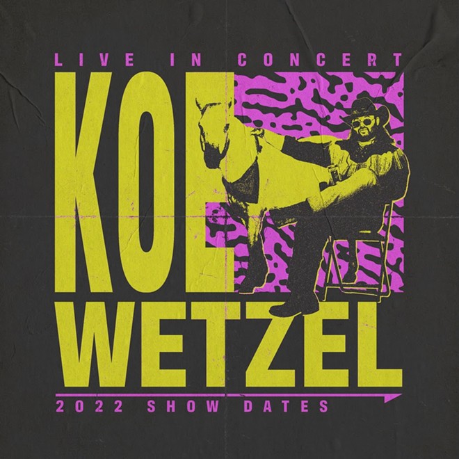 Artwork for Koe Wetzel's upcoming tour. - COURTESY OF COLUMBIA RECORDS