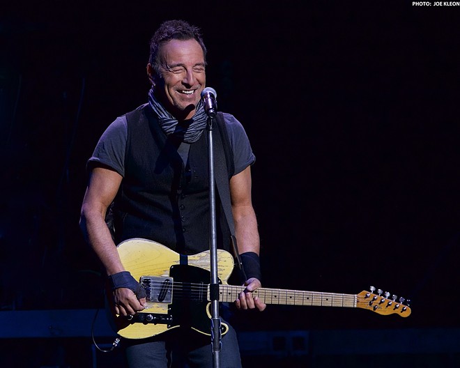 Springsteen performing in Cleveland in 2016 - Photo by Joe Kleon