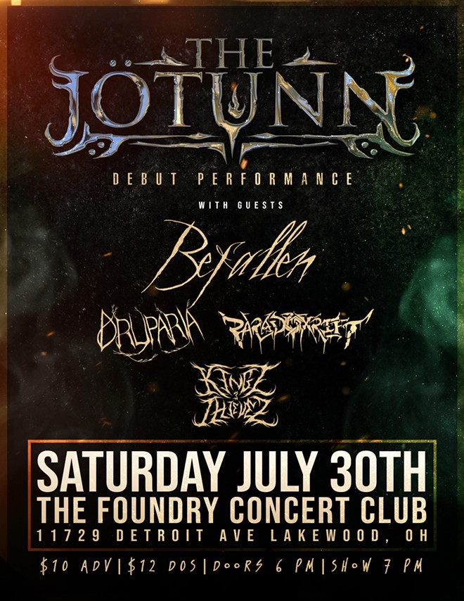 Artwork for upcoming Jötunn concert at the Foundry. - Courtesy of The Jötunn