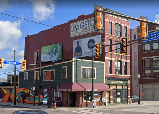 Tost will soon occupy the first floor of the Jamestown building in Ohio City. - Google Maps