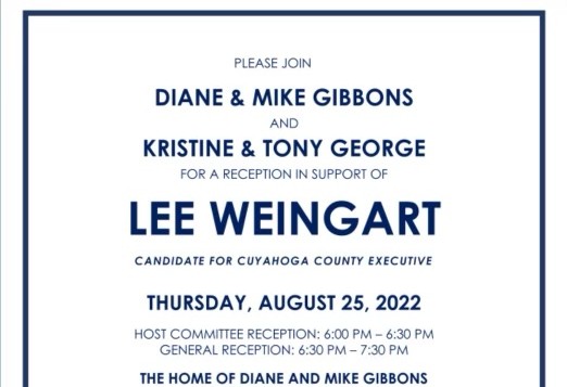 Flyer for 8/25 Weingart fundraiser. - Provided to Scene
