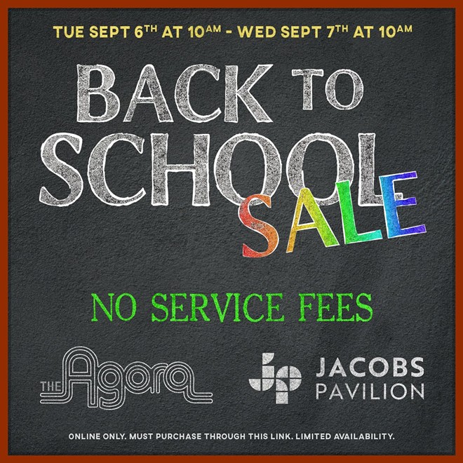 Artwork for Back to School sale. - Courtesy of the Agora