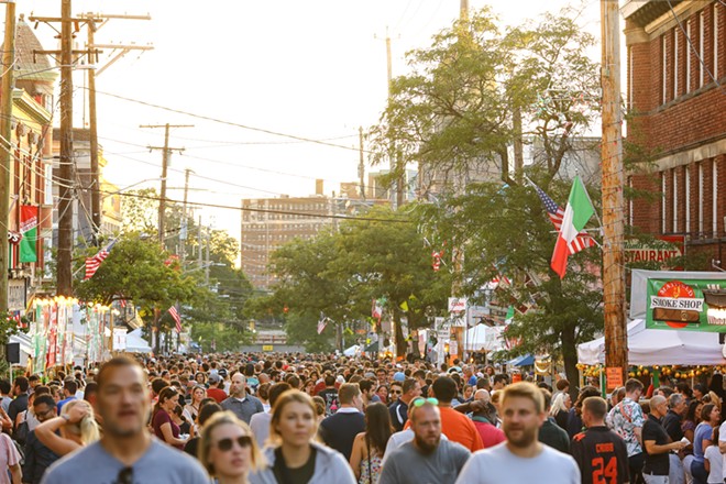 Little Italy, shown here during the Feast of Assumption. - Emanuel Wallace