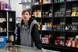 Keith James, a co-owner of Brick City, a vape shop that sells Delta-8 THC, said he's worried in general about what North Olmsted's moratorium on the product he sells means for retail culture. - Mark Oprea