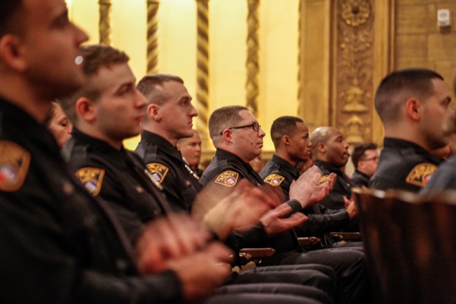 Members of the Cleveland Police Academy's 151st class - Mark Oprea