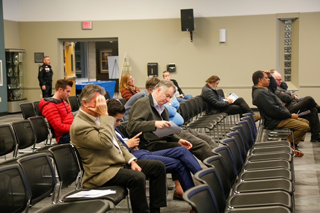 Attendees at Cuyahoga Community College. - Mark Oprea