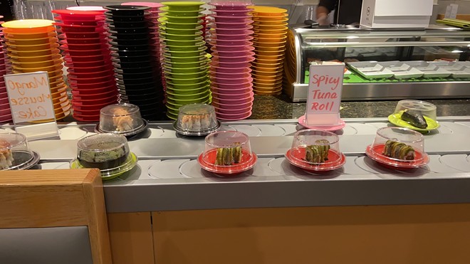 Conveyor belt sushi at Watami - Watami Sushi Facebook