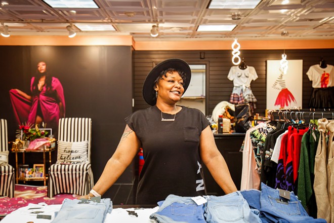 Woodrina Williams opened up Infinite Boutique at Tower City due to an overwhelming since of nostalgia. "To me, it's still like a rose in a concrete jungle," she said. - Mark Oprea