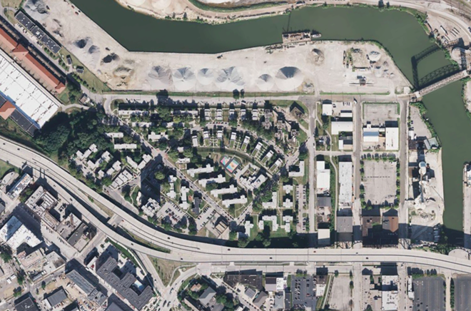 Lakeview Terrace, seen from above, is one of the oldest public housing neighborhoods in the country. - Google